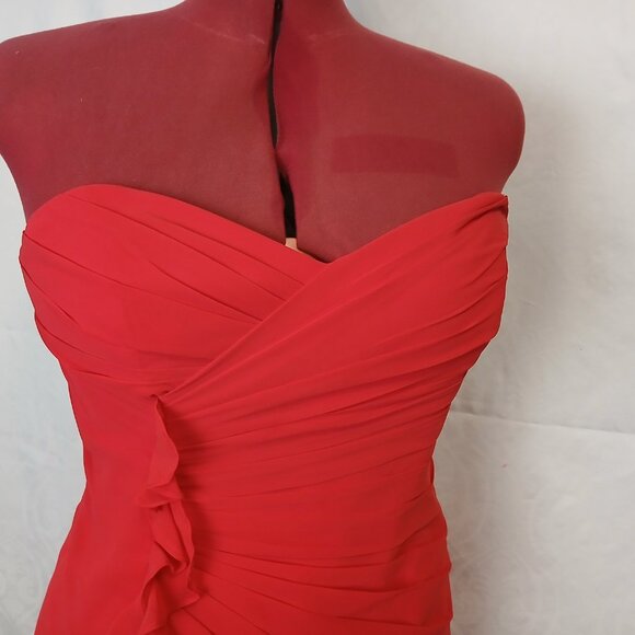 Strapless Gown w Corset Back - Picture 3 of 9